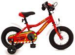 Kinderfahrrad BACHTENKIRCH "Feuerwehr" Gr. 18, rot (neongelb, rot, weiß), Fahrräder, Kinder, 18cm, 12,5 Zoll (31,75cm)
