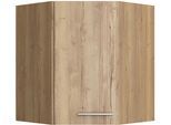 Eckhängeschrank OPTIFIT "Klara", braun (wildeiche), B:60cm H:70,4cm T:34,9cm, Holzwerkstoff, Schränke, Eckhängeschrank, Breite 60 x 60 cm