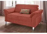2-Sitzer SIT & MORE "Arngast", orange (terra), B:156cm H:84cm T:93cm, Sofas, inklusive Federkern und Kopfteilverstellung