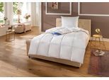 Daunenbettdecke + Federkissen HANSE BY RIBECO "Lina", weiß, B/L: 135cm x 200cm Anzahl Teile 1, B/L: 80cm x 80cm Anzahl Teile 1, Bezug: Baumwolle Füllung: Entendaune/-feder, leicht, Bettdecken Füllung: 90% Daunen, 10% Federn. Kopfkissen Füllung: 90% Federn, 10% Daunen, Bettwaren-Sets, Spitzenqualität zum Superpreis