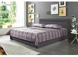Polsterbett, grau (anthrazit), B:172cm L:212cm, Bezug Bett: Kunstleder;Bonnell-Federkernmatratze: 51% Polypropylen, 39% Polyester und 10% Baumwolle;Kaltschaummatratze: 100% Polyester, Bezug abnehm- und waschbar bis 60C, WESTFALIA SCHLAFKOMFORT, Betten, Polsterbett, inkl. Bettkasten bei Ausführung mit Matratze