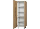 Vorratsschrank KOCHSTATION "KS-Trea SV60-195", braun (eiche astig), B:60cm H:195cm T:56cm, Schränke, Vorratsschrank, Höhe 195 cm, Breite 60 cm