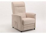 TV-Sessel SIT & MORE "Charlie", beige (creme), B:76cm H:103cm T:91cm, Altara Nubuck, die Luxus-Microfaser aus 100% Polyester;Luxus-Kunstleder;novalife- die ganz besondere Luxus-Microfaser (aus 54% Acryl, 25% Polyamid, 14% Polyester, 7% Baumwolle);Naturleder (echtes Rindsleder), Sessel, wahlweise mit Motor und Aufstehhilfe