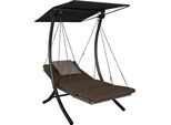 Hollywoodschaukel "Luxus Smart olive", grün (olive, olive), B:100cm H:160cm T:145cm, Obermaterial: 100% Polyester, ANGERER FREIZEITMÖBEL, Hollywoodschaukeln, BxTxH: 100x145x160 cm