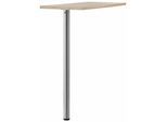 Tresentisch WIHO KÜCHEN "Flexi", braun (sonoma eiche), B:115cm H:110cm T:45cm, Tische