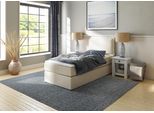 Boxspringbett HOME AFFAIRE "Lysann", beige, B:107cm L:215cm, Komplettbetten, Boxspringbett, 5fach verstellbares Kopfteil, in 4 Breiten, 3 Matratzenarten