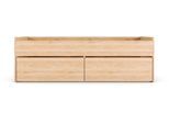 Stauraumbett PRIESS "Barkhausen", braun (eiche artisan), B:97cm H:66cm L:205cm, Betten, Stauraumbett