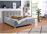 Boxbett HOME AFFAIRE, grau, B:198cm L:210cm, Komplettbetten, Boxspringbett, inklusive Kaltschaum-Topper und Bettkasten