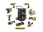 DEWALT 8er Akku Kombopack 18V + 4 Akku + Doppelschnellladegerät II - DCK856P4-QW