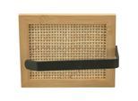 Toilettenpapierhalter Allegre, Aus Bambus und Rattan, Braun, Bambus natur, Rattan natur, Stahl schwarz - braun - Wenko