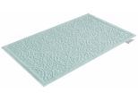 Badematte Garden Pastels Guido Maria Kretschmer Home&Living, Höhe 3 mm, rutschhemmend beschichtet, fußbodenheizungsgeeignet, schnell trocknend, strapazierfähig, Baumwolle, rechteckig, Badteppich, Hoch-Tief-Effekte, auch als 2 tlg. Set erhältlich, blau