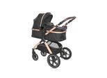 Lorelli Kinderwagen 2 in 1 Viola mit Adaptern, umbaubarer Sportsitz, bis 22 kg schwarz