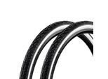 Pentagon Sports Fahrradreifen Drahtreifen Whitewall Cityreifen 2 Reifen 28 x 1,5" schwarz/weiß