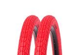 Kenda Krackpot Colour Fahrradreifen BMX Kinderfahrrad 2 Reifen rot