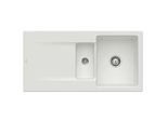 Villeroy & Boch Siluet Einbauspüle 333702SM mit Ablaufgarnitur und Exzenterbetätigung, Steam