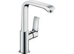Hansgrohe Waschtischmischer 230 Metris Schwenkauslauf chrom ohne Ablaufgarnitur, 31081000 31081000