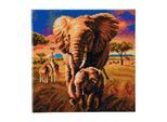 Kreativset »CRAFT Buddy Crystal Art Kit Savannah Elephant 30 x 30 cm«, (11 tlg.)