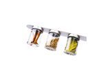 Vorratsdose »Silwy Feinkost-Magnetgläser-Set, 192 ml 0.192 l, Transparent/Weiss«, (3 tlg.)