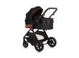 Chipolino Kinderwagen Harmony 2 in 1 Wickeltasche, Getränkehalter, Fußabdeckung schwarz
