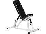 tectake® Hantelbank, Sitz 4-fach verstellbar, gepolstert mit Kunstlederbezug, 120 x 47 x 114 cm