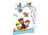 Babybettwäsche PAW PATROL "Paw Patrol", bunt, B/L: 100cm x 135cm, 1 Stk., 1 Stk., Flanell, B/L: 60cm x 40cm, Flanell, Obermaterial: 100% Baumwolle, Bettwäsche, Babybettwäsche, mit tollem "Paw Patrol" Motiv
