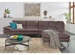 CALIA ITALIA Ecksofa »Dave, italienisches Designsofa L-Form, erstklassiger Sitzkomfort«, Ottomane wahlweise links oder rechts, in zwei tollen Lederqualitäten