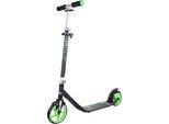 Scooter HUDORA "Hornet CLVR 200", schwarz (schwarz, grün), RollerL:95cm, L:95cm