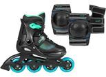 Playlife Inlineskates »Playlife Joker«, mit Schutz Set bestehend aus Knie-, Ellenbogen-, Handgelenkschützern