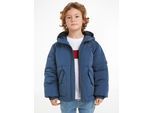 Tommy Hilfiger Steppjacke »MONOTYPE PADDED PUFFER JACKET«, mit Kapuze, Baby bis 2 Jahre, mit Kapuze, Gummizug am Ärmel