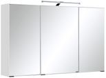 Spiegelschrank WELLTIME "Texas", weiß, B:90cm H:66cm T:20cm, Holzwerkstoff, Schränke, Spiegelschrank, Breite 90 cm, mit LED-Beleuchtung