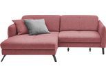 Ecksofa "SO 4400 V", lila (chianti), B:259cm H:84cm T:167cm, 100% Polyester, SET ONE BY MUSTERRING, Sofas, Ecksofa, wahlweise mit motorischer Bettfunktion & Kopfverstellung, Fuß schwarz