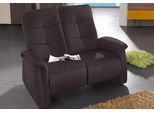Sofa EXXPO - SOFA FASHION "Tivoli, Kinosofa, bequem und komfortabel durch die Relaxfunktion", braun (schwarz braun), Luxus-Microfaser Lederoptik, Relaxfunktion, Sofas, 2-Sitzer-Sofa, (2-sitzig), schmale Armlehnen
