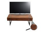 TV-Rack MCW-A15, Fernsehtisch Lowboard TV-Tisch, Tanne Holz rustikal massiv MVG-zertifiziert 40x120x60cm