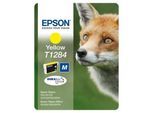 Original Epson Stylus Office BX 305 F (C13T12844012 / T1284) Druckerpatrone Gelb