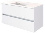 Waschtisch WELLTIME "Baabe", weiß, B:100cm H:55cm T:46cm, Waschtische, Waschtisch, Breite 100 cm
