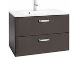 Waschtisch WELLTIME "Ravenna", grau (grau, grau, graphit, graphit), B:60cm H:54cm T:48cm, Waschtische, Waschtisch