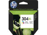 Original HP DeskJet 2621 (N9K07AE / 304XL) Druckerpatrone Color (Cyan,Magenta,Gelb)