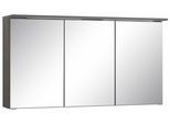 Spiegelschrank WELLTIME "Ravenna", grau (graphit), B:120cm H:66cm T:20cm, Holzwerkstoff, Schränke, Spiegelschrank, Breite 120 cm, mit LED Beleuchtung