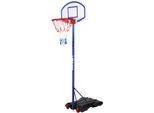Basketballkorb HUDORA "Hornet 205", bunt (blau, weiß, rot, schwarz), BallsportkörbeH:245cm, Materialmix, H:245cm