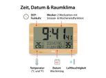 ADE Funkwanduhr »Hellbraun/Weiss«