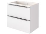 Waschtisch WELLTIME "Matera", weiß (weiß, weiß), B:60cm H:56cm T:47cm, Waschtische, Waschtisch, Breite 60 cm