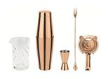 Cocktail Shaker "Paderno Bar Set Crystal 5tlg. kupfer"