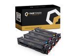 Premium 4er Multipack Set Kompatibel für HP CF540X-CF543X Color LaserJet Pro M 254 nw Toner