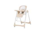 Chipolino Kinderhochstuhl 2 in 1 Milk Shake, verstellbar, Babyschaukel, Räder beige