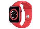 Apple Watch Series 6 (2020) GPS 44 mm - Aluminium Rot - Sportarmband Rot