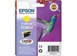 Original Epson Tintenpatrone C13T08044011 / T0804 Gelb