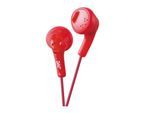 JVC In Ear Gumy Headphones. Red