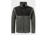 Fleecejacke SCHÖFFEL "Urban Fleece Jk Style Canterbury MNS", Herren, Gr. 48, schwarz (9990, schwarz), Oberstoff: 60% Polyester, 20% Schurwolle, 20% Viskose, regular fit, hoch geschlossener Ausschnitt, Jacken Fleecejacke