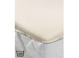 Matratzenauflage FLEURESSE "Molton Auflage", beige (natur), B:140cm L:200cm, Obermaterial: 100% Baumwolle, Matratzenzubehör, Matratzenauflage