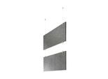 baffel multiple-Set - Deckenträger Odenwald - 2-fach Farbe: grau, Größe: 150x50x2,5cm